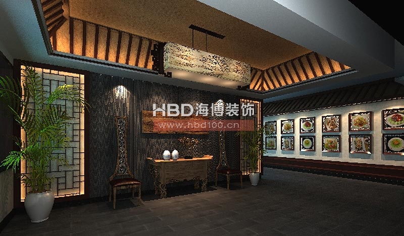 素雅齋堂茶樓裝修設(shè)計(jì) 門(mén)廳設(shè)計(jì)